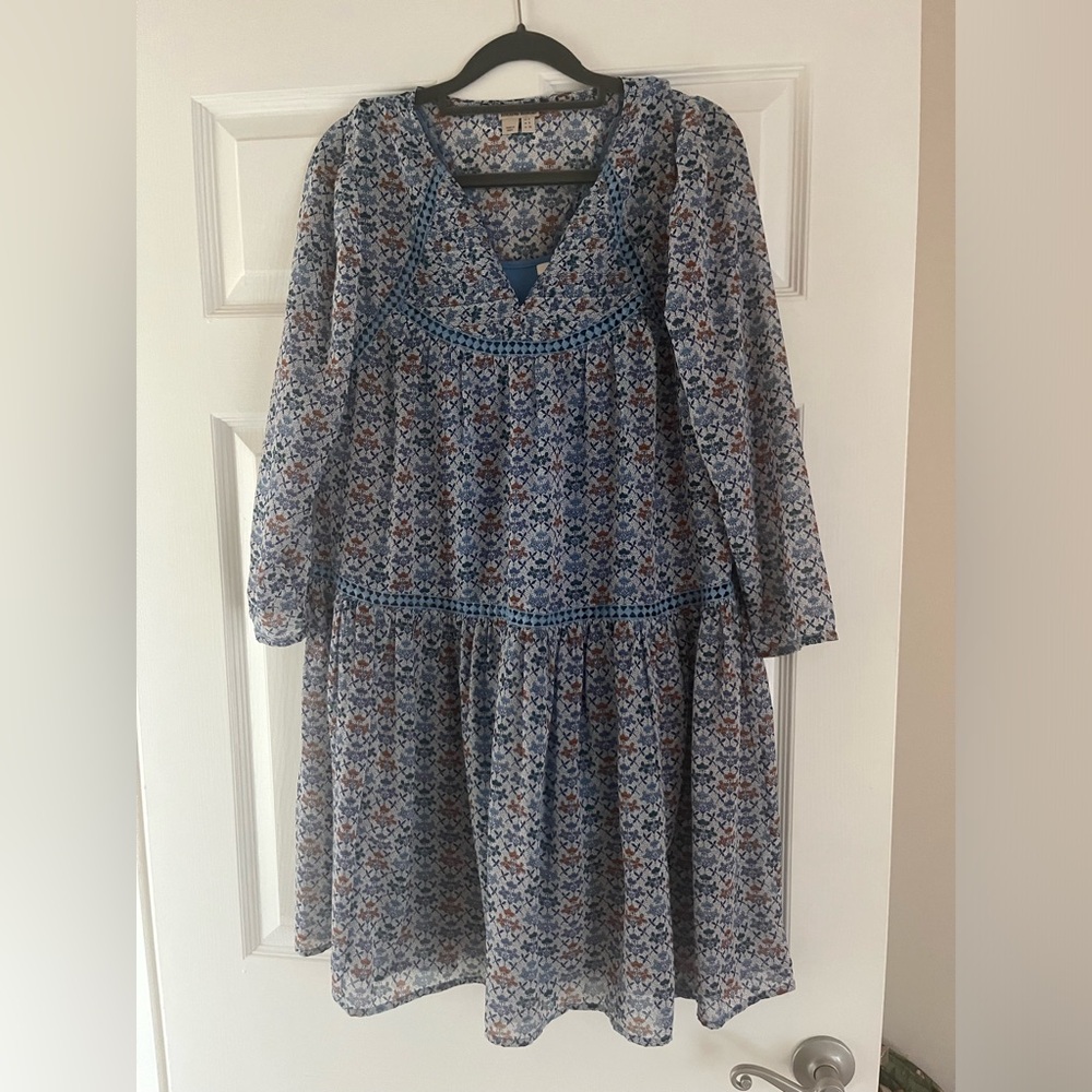 Holding Horses blue patterned dress